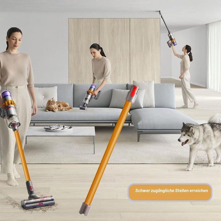 Qygba Ersatzteile Verlängerungsrohr für Dyson V7 V8 V10 V11 V15 Staubsauger, Saugrohr Länge 73 cm, R