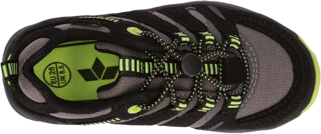 Lico Unisex Kinder Fremont Trekking-& Wanderhalbschuhe 28 EU Grau Schwarz Lemon, 28 EU Grau Schwarz