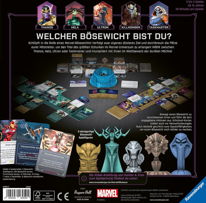 Ravensburger Gesellschaftsspiel - Marvel Villainous Infinite Power 26959 - deutsche Ausgabe des Stra