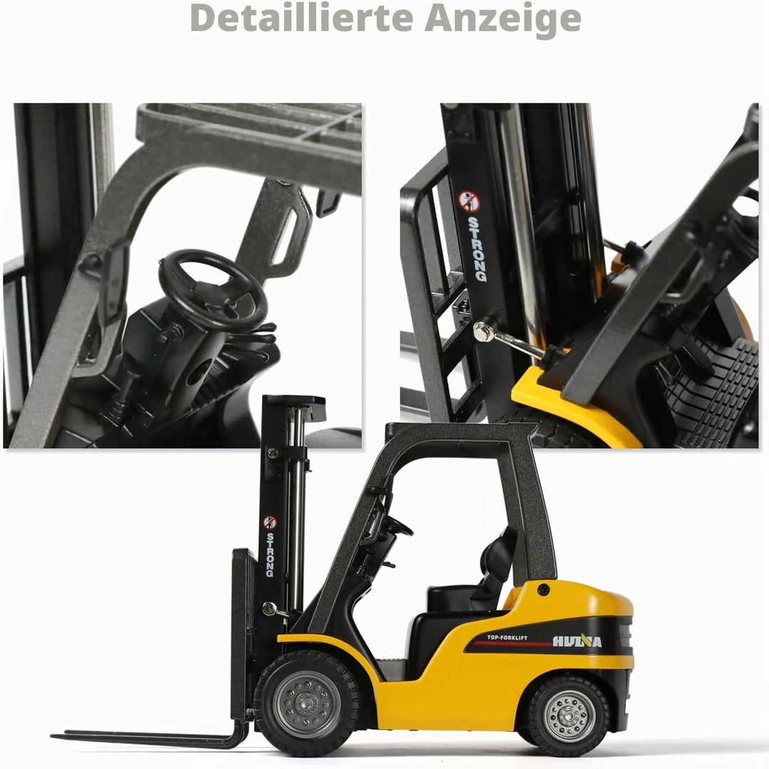 Gabelstapler Spielzeug Modell Kinder, Zum Aufsteigen und Herablassen 1:50 Engineering Auto Legierung