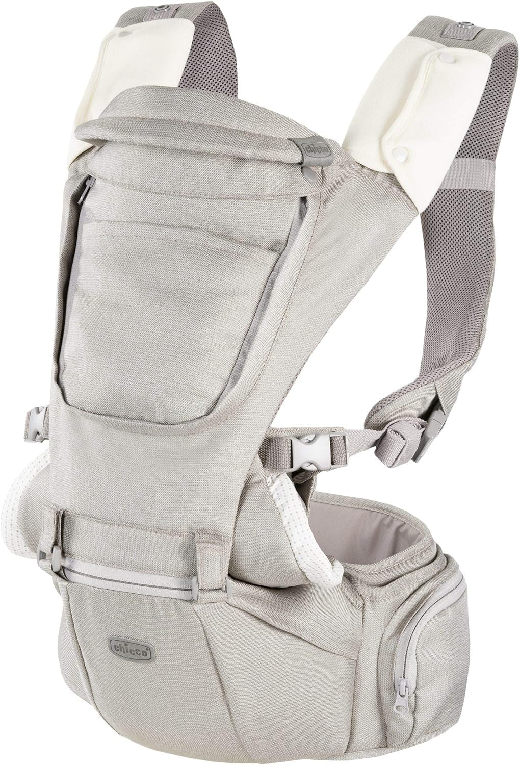 Chicco Babytrage Hip Seat, 3-in-1 ergonomische und multifunktionale Babytrage mit abnehmbaren und se
