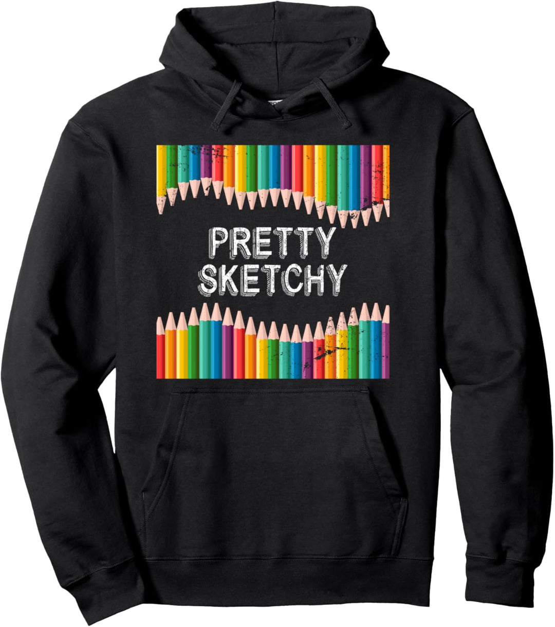 Buntstift Zeichnen Kunstatelier Kunst Geschenk Künstler Pullover Hoodie