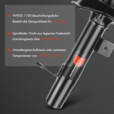 Frankberg 2x Stossdämpfer Gasdruck Vorderachse Kompatibel mit Focus DAW DBW 1998-2004 Focus Stufenhe