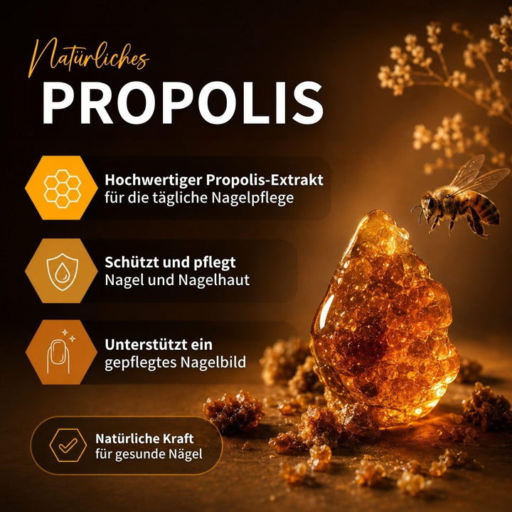 bedrop Propolis Nagelserum 10ml Nagelöl zur Nagelpflege & Stärkung natürlicher Nägel mit Propolis Te