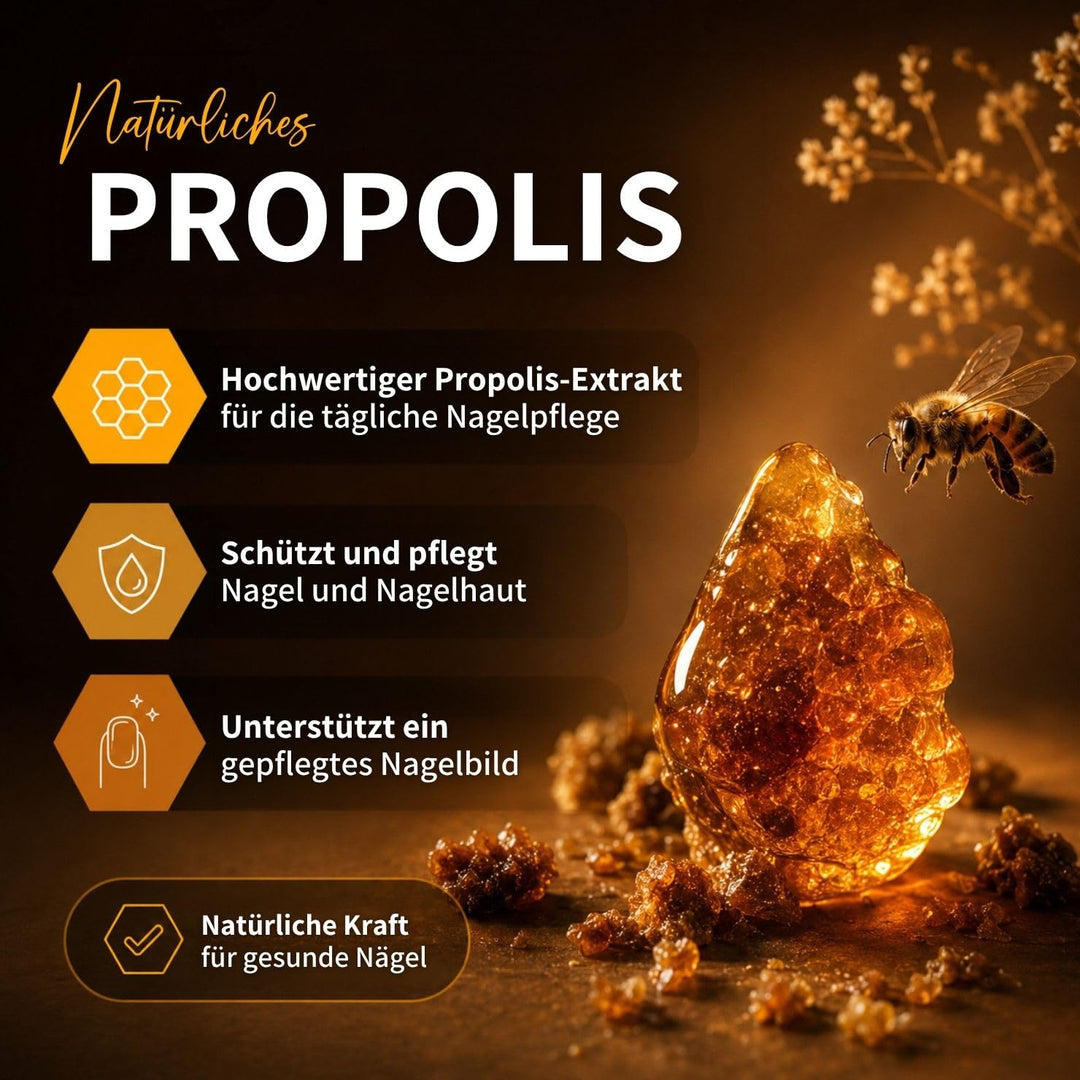 bedrop Propolis Nagelserum 10ml Nagelöl zur Nagelpflege & Stärkung natürlicher Nägel mit Propolis Te
