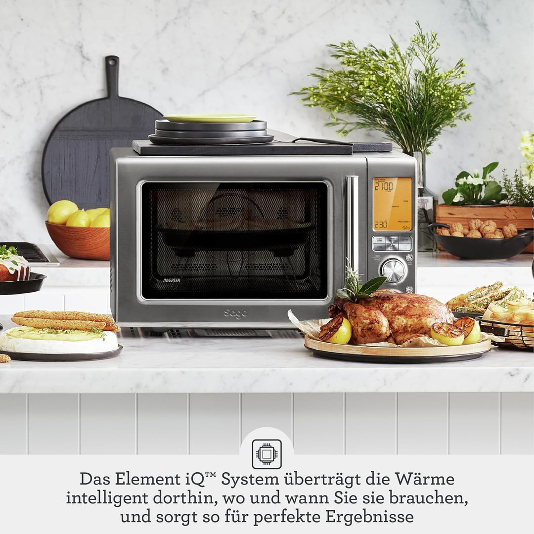 Sage Appliances Combi Wave 3 in 1 Mikrowelle, gebürsteter Edelstahl, SMO870