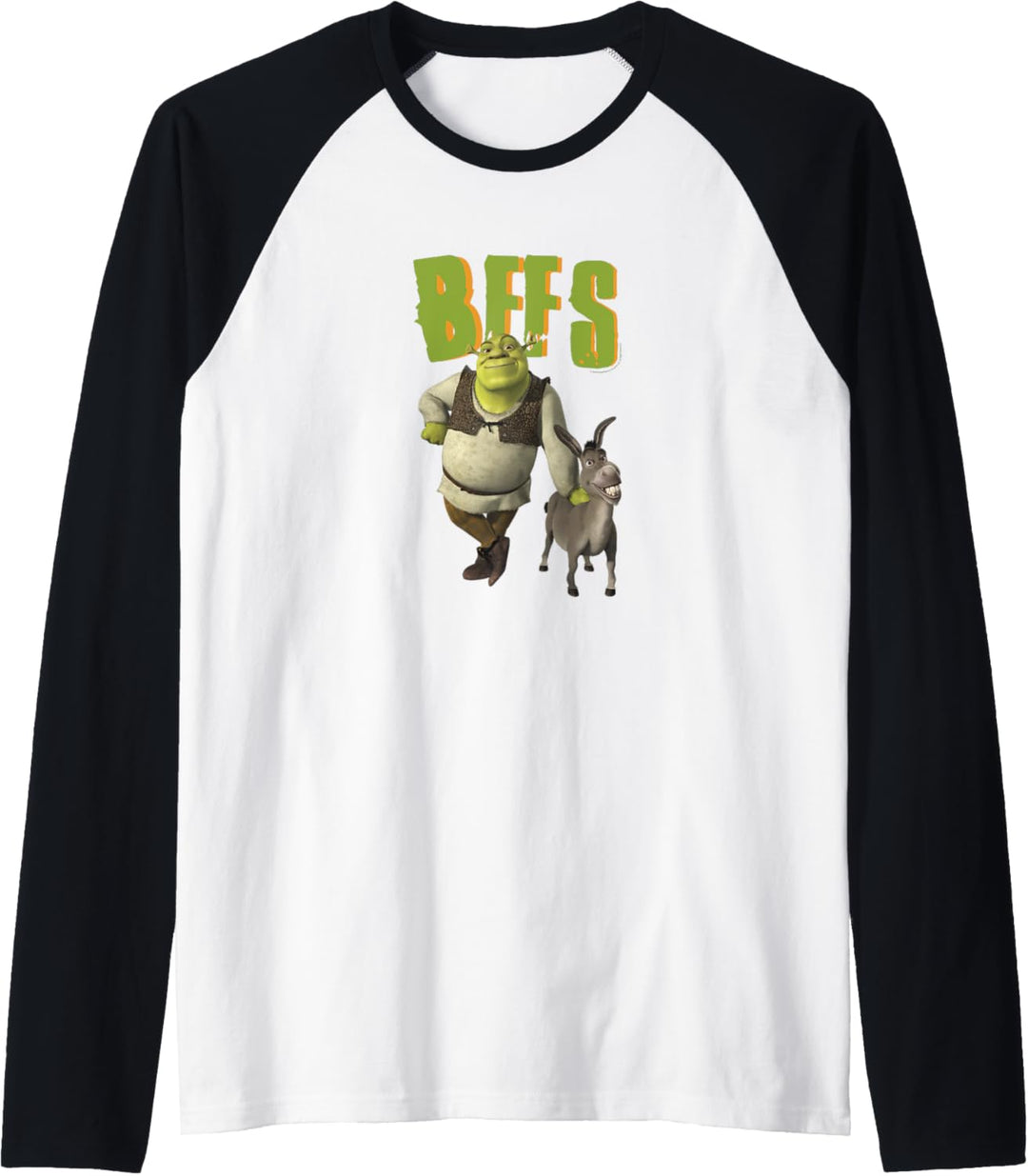 Shrek 2 And Donkey BFFS Raglan