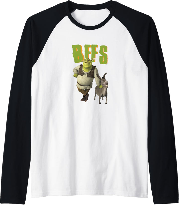 Shrek 2 And Donkey BFFS Raglan