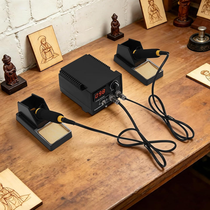 60W einstellbare Digital Pyrographiemaschine für Holz und Leder