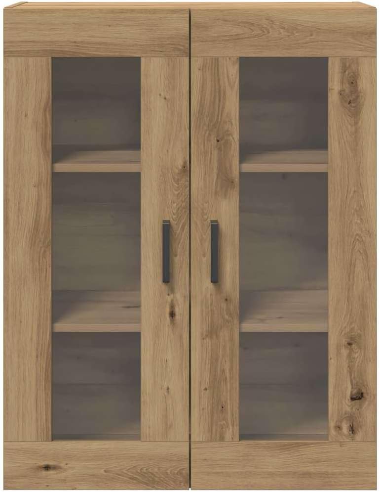 vidaXL Wandschrank Artisan-Eiche 69,5 x 34 x 90 cm Holzwerkstoff, Wohnzimmer-Schrank, rechteckige Au