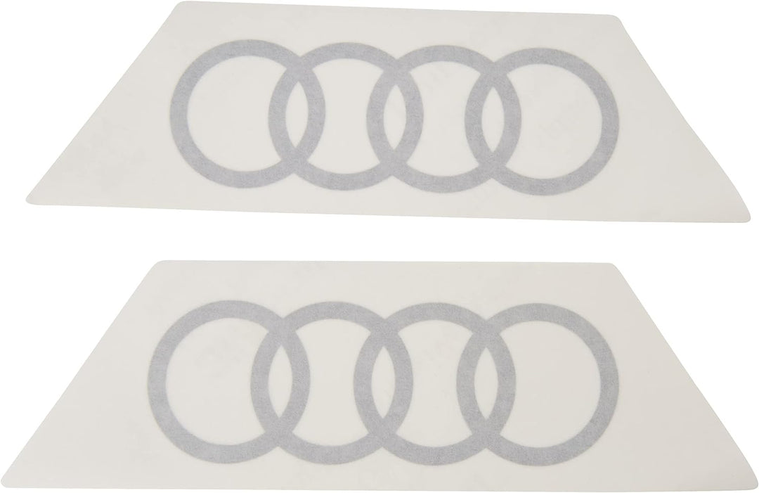 Audi 6623 Original Q2 Emblem Aufkleber - Ringe - Dekorfolie für die C-Säule - C-Blade Farbe: florett