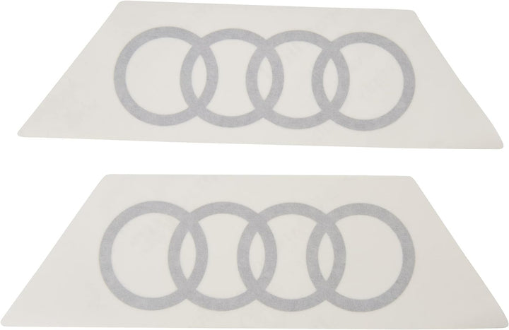 Audi 6623 Original Q2 Emblem Aufkleber - Ringe - Dekorfolie für die C-Säule - C-Blade Farbe: florett