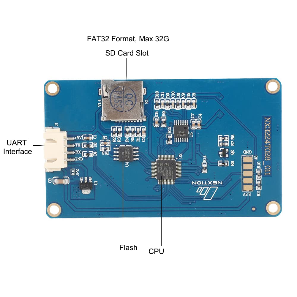 Aihasd 2.8" TFT 320X240 English Nextion HMI USART UART Serial Touch LCD Module Display Panel for Ard