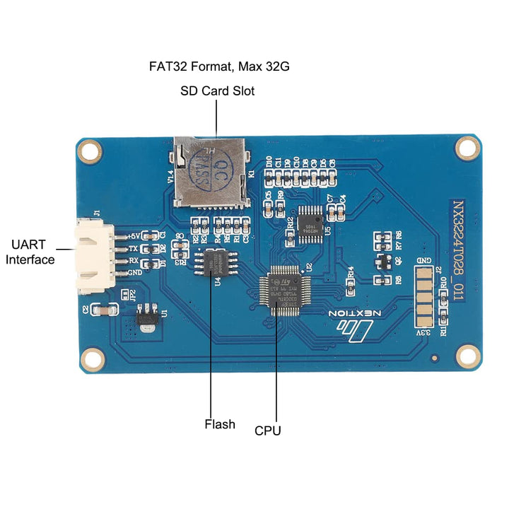 Aihasd 2.8" TFT 320X240 English Nextion HMI USART UART Serial Touch LCD Module Display Panel for Ard