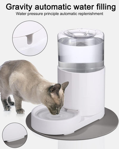 JOFLVA Haustier Automatischer Wasserspender, 2.5L Wasserspender Für Hunde Katze, Trinkbrunnen Für Ka