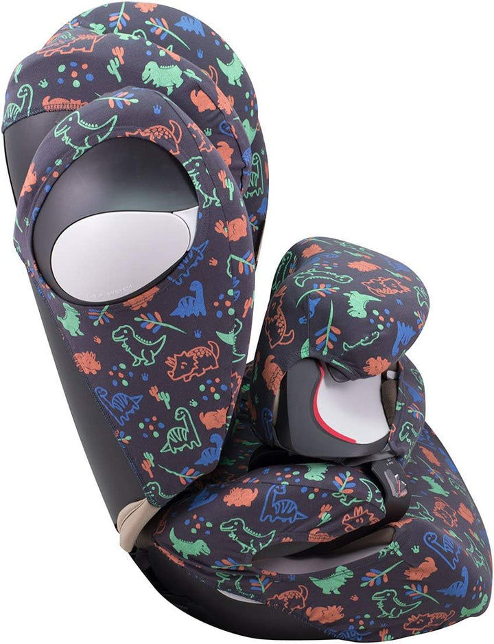 JYOKO Kids Bezug für Autositz kompatibel mit Cybex Pallas M (Happy dino), Happy dino