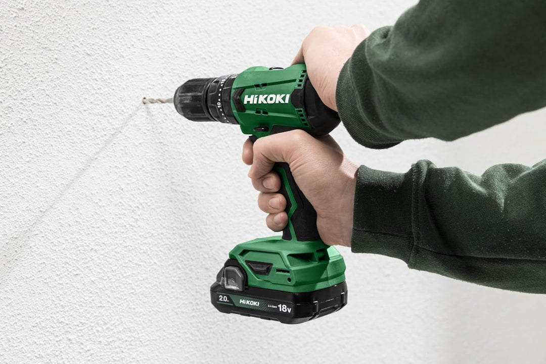 HiKOKI Akku-Bohrschrauber DS18DA (18V, Li-Ion, 50 Nm, 20-stufige Drehmomenteinstellung, LED, im Tran