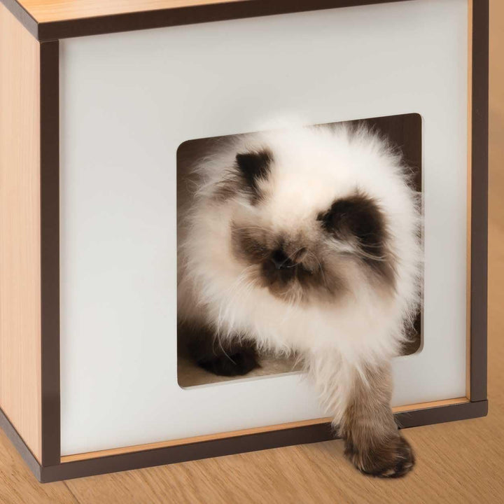 VESPER 52075 Vesper Katzenmöbel Box klein,walnuss, walnuss
