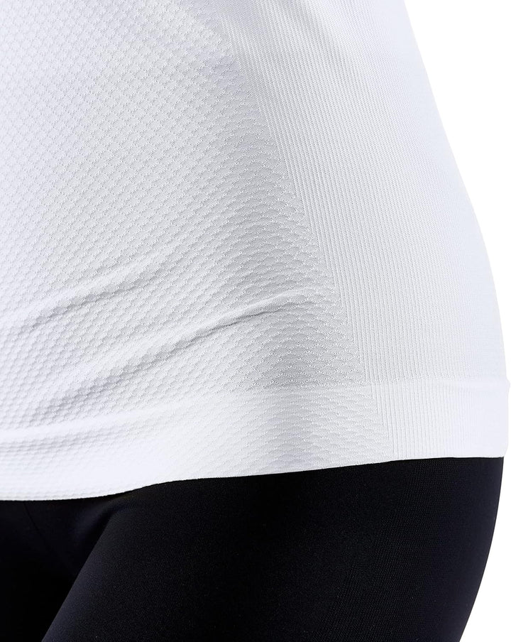 FALKE Damen Cool V Neck Funktionsshirt Kurzarmshirt warme bis heisse Temperaturen Funktionsunterwäsc