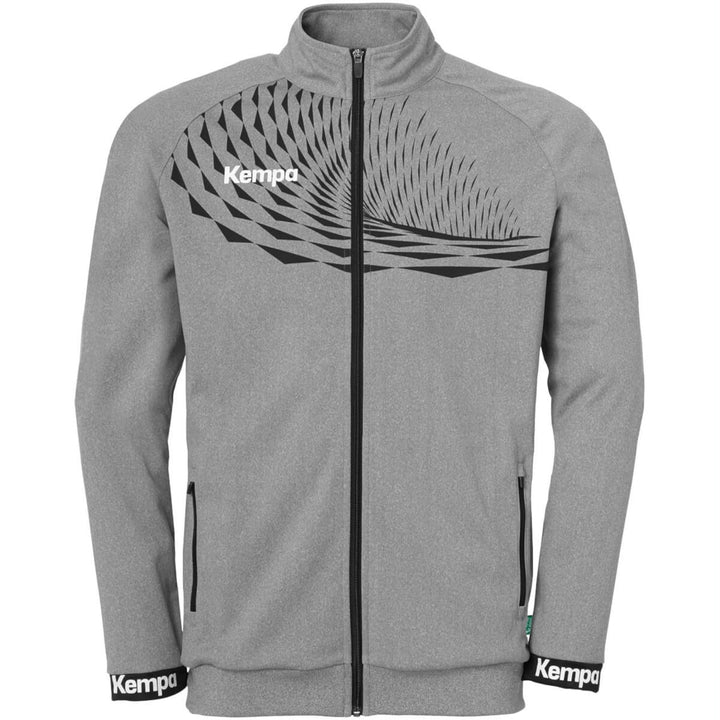 Kempa Herren Wave 26 Poly Boys' Sports Football Training Sweatshirt Sweatjacke, Grau( Dark grey blen