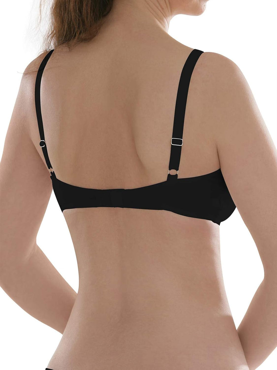 Comazo Earth 2er Sparpack Damen BH gemoldet, Gr. 70-90 A-C 85B Schwarz, 85B Schwarz