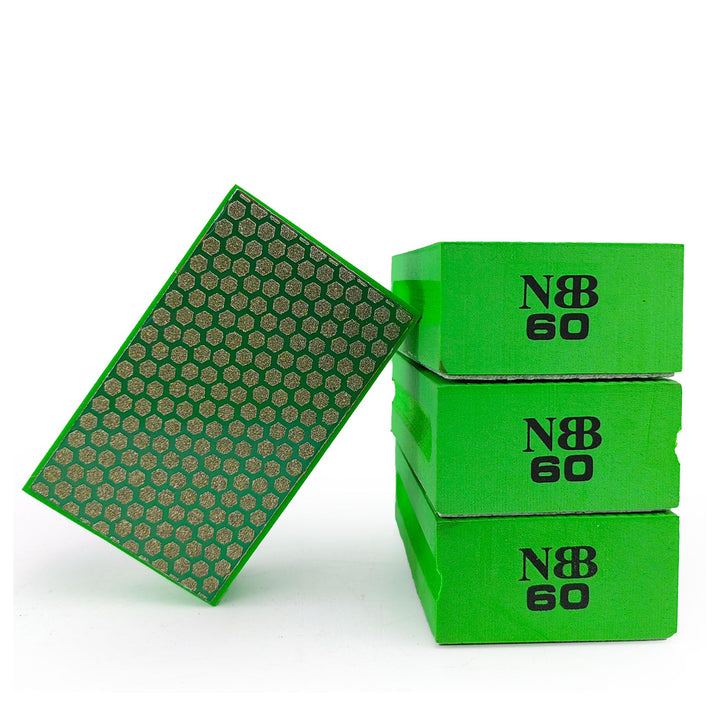 NBB Diamant-Schleifschwamm Diamant-Polierpad Schleifblock mit Schaumstoff Rückseite Diamant-Handschl