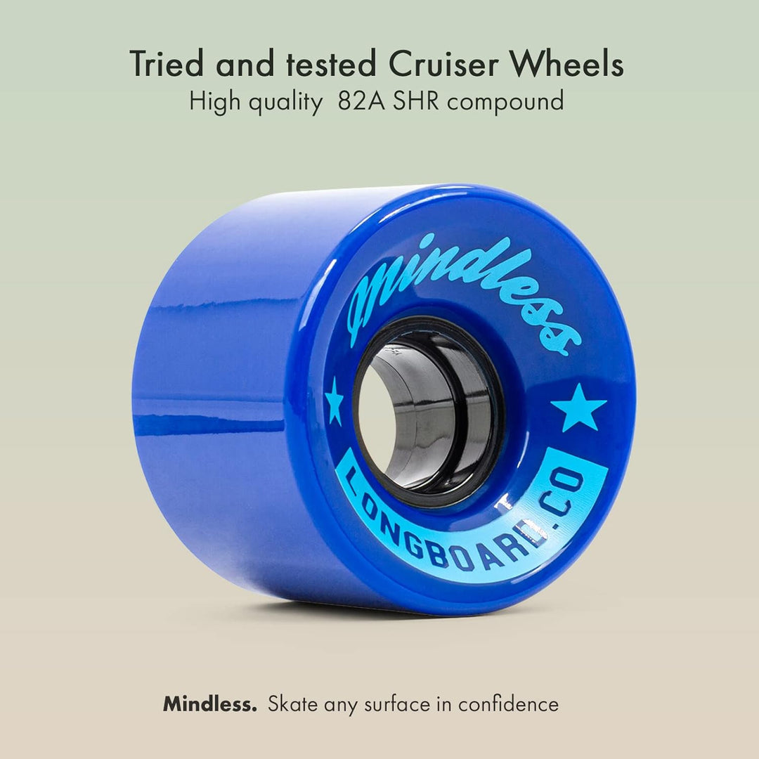 Mindless Longboards Cruiser Wheels Skateboard-Räder, Unisex, Erwachsene 60x40 mm Blau (Dark Blue), 6