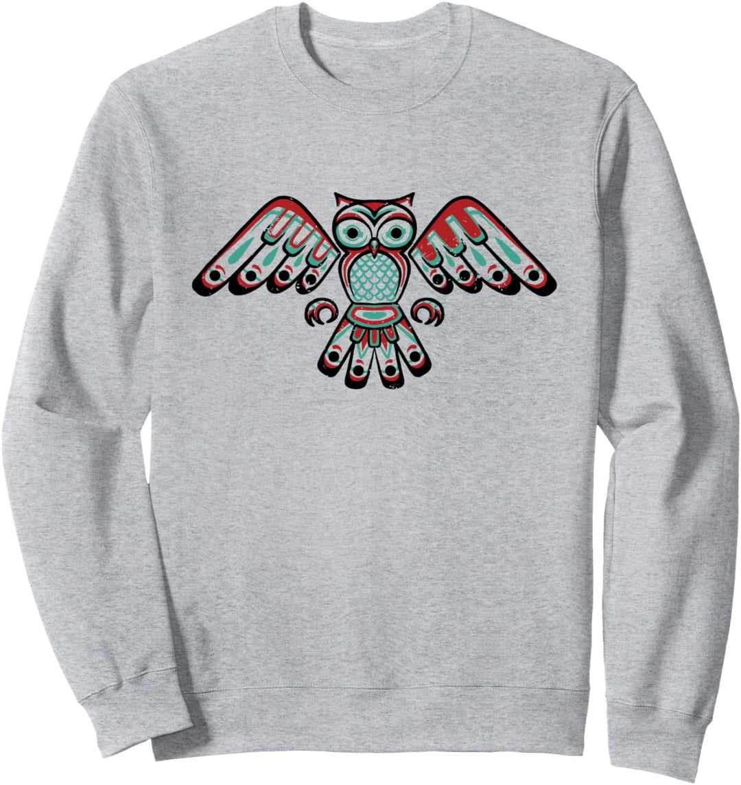 Indianer Eule Astrologisches Zeichen Indian Zodiac Sweatshirt