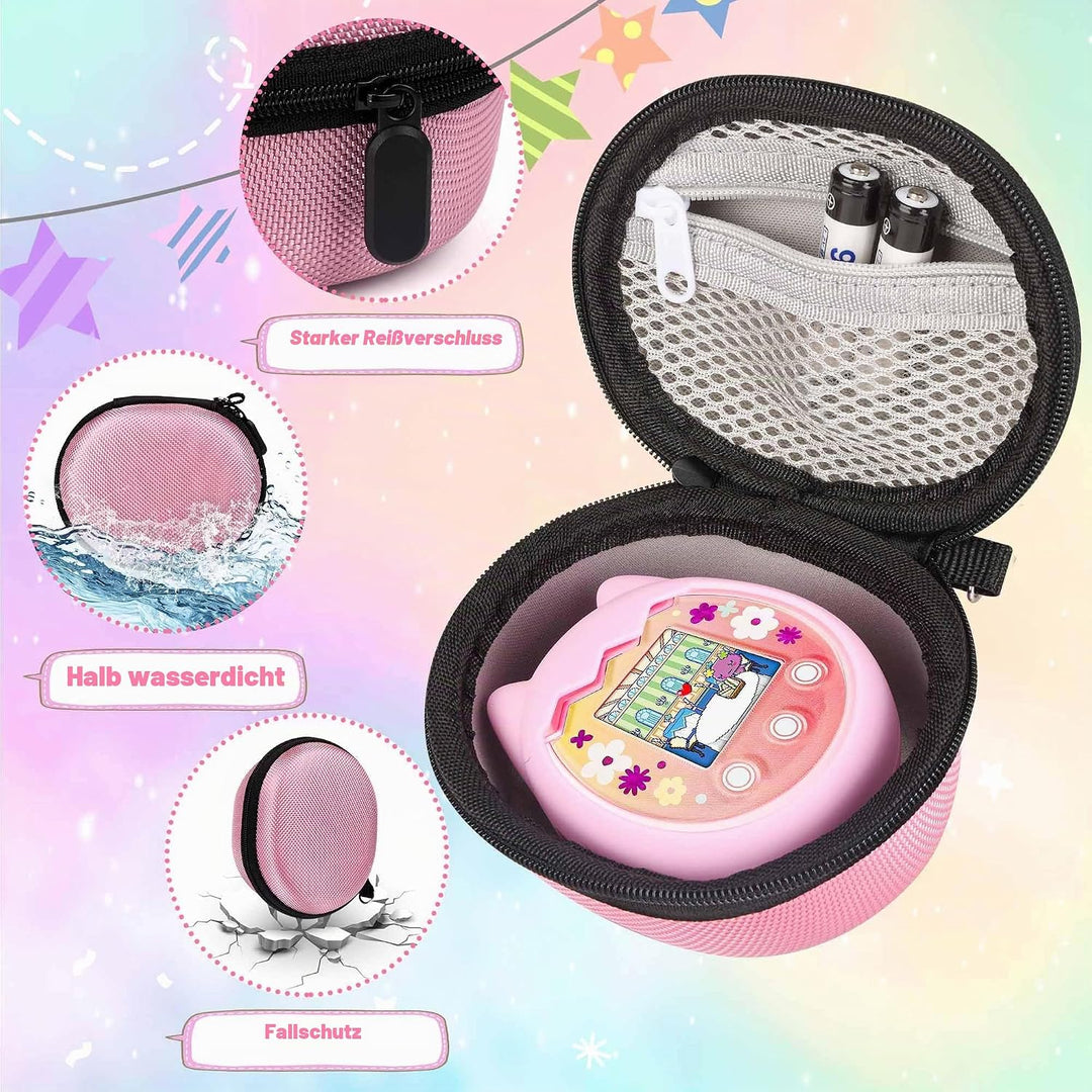 Meetikar Silikon Hülle und Hartschalenkoffer kompatibel mit Tamagotchi Pix Virtuelles Haustierspielz