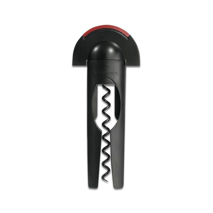 Victorinox Korkenzieher mit Kapselschneider, Robuster Kunststoffgriff, Swiss Made STANDARD Schwarz,
