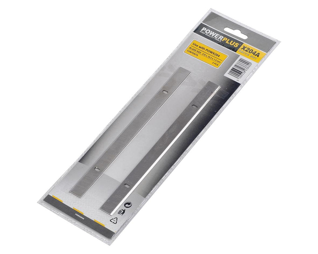 Powerplus Hobelmesser POWX204A - 210x16,5x1,5mm - 2 St. - passend für Hobelmaschine POWX204