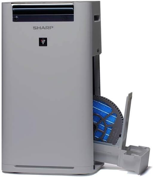 SHARP UA-HG60E-L Luftreiniger mit Luftbefeuchter für Räume bis zu 50 qm, 3-Stufen Filtersystem (Vorf