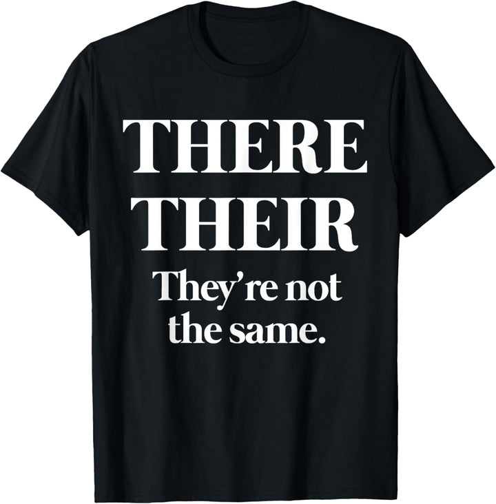 Lustiges Grammatik-Shirt: Da sind sie... lustige Grammatik T-Shirt