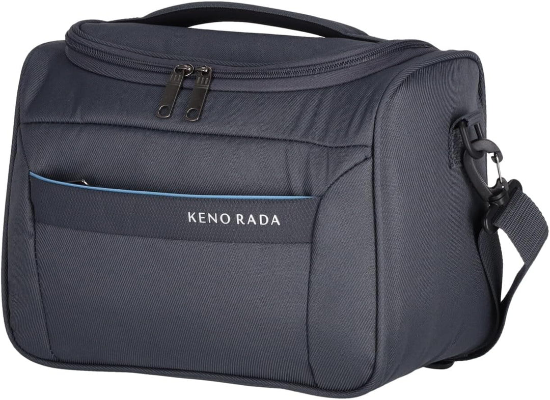 Kosmetikkoffer MEDON Beautycase | praktische Kulturtasche mit abnehmbarem Schultergurt | DREI Steckf