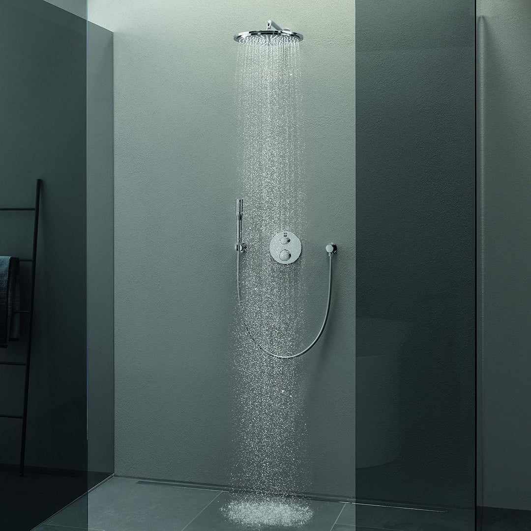 GROHE Grohtherm - Thermostat-Brausebatterie (mit integrierter 2-Wege-Umstellung, Sicherheitssperre b