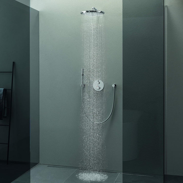 GROHE Grohtherm - Thermostat-Brausebatterie (mit integrierter 2-Wege-Umstellung, Sicherheitssperre b