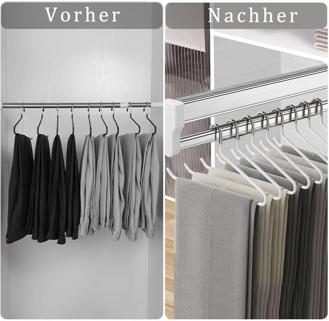 Ausziehbare Kleiderstange zum Herausziehen der Kleiderbügel Verstellbarer Kleiderschrank Teleskopsta