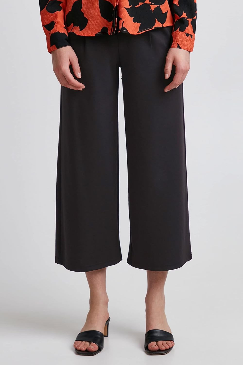 ICHI Damen Ihkate Sus Wide Pa Lässige Hose S Black (194008), S Black (194008)