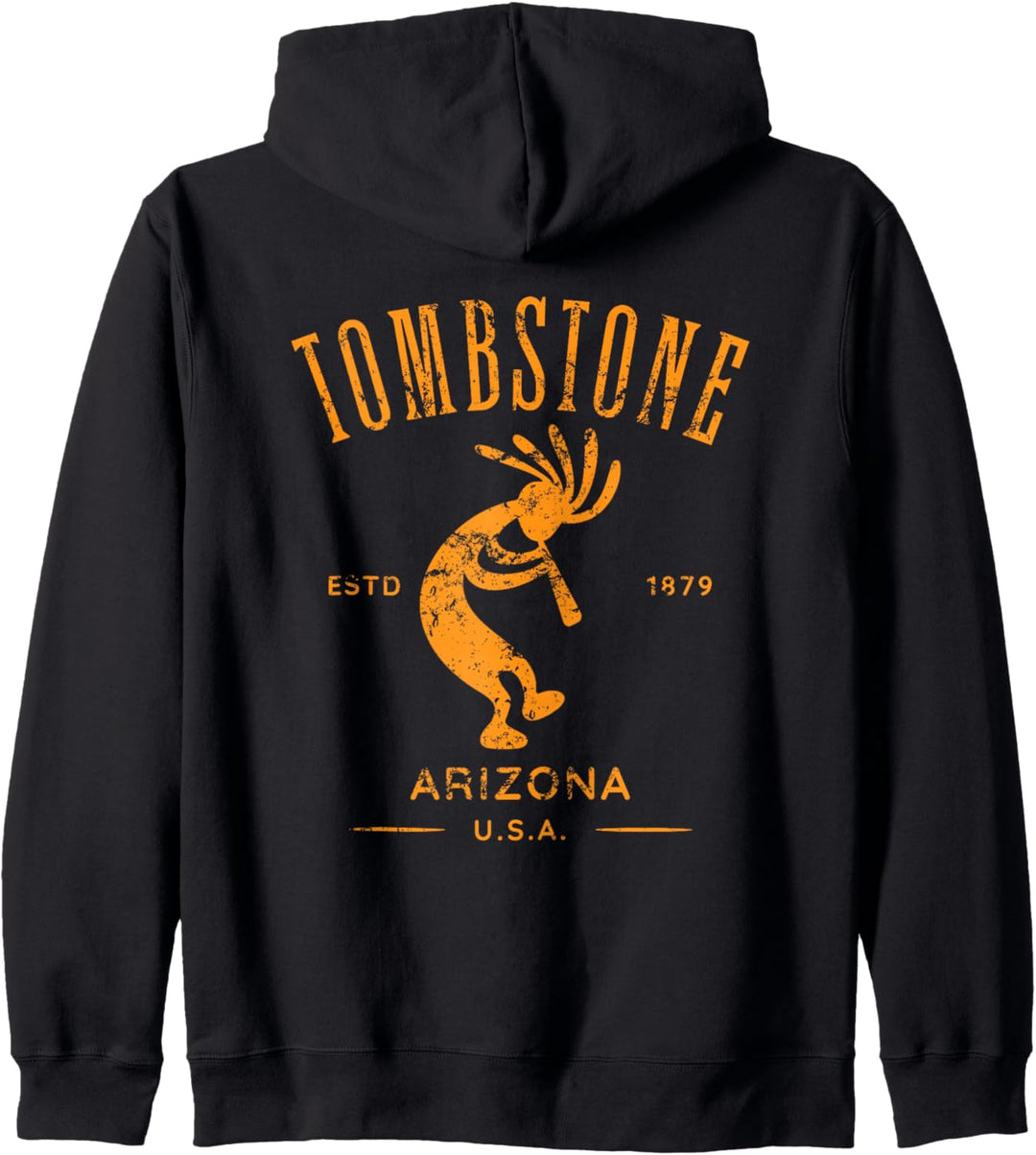 Tombstone Arizona Dancing Kokopelli, Design im Used-Look Kapuzenjacke