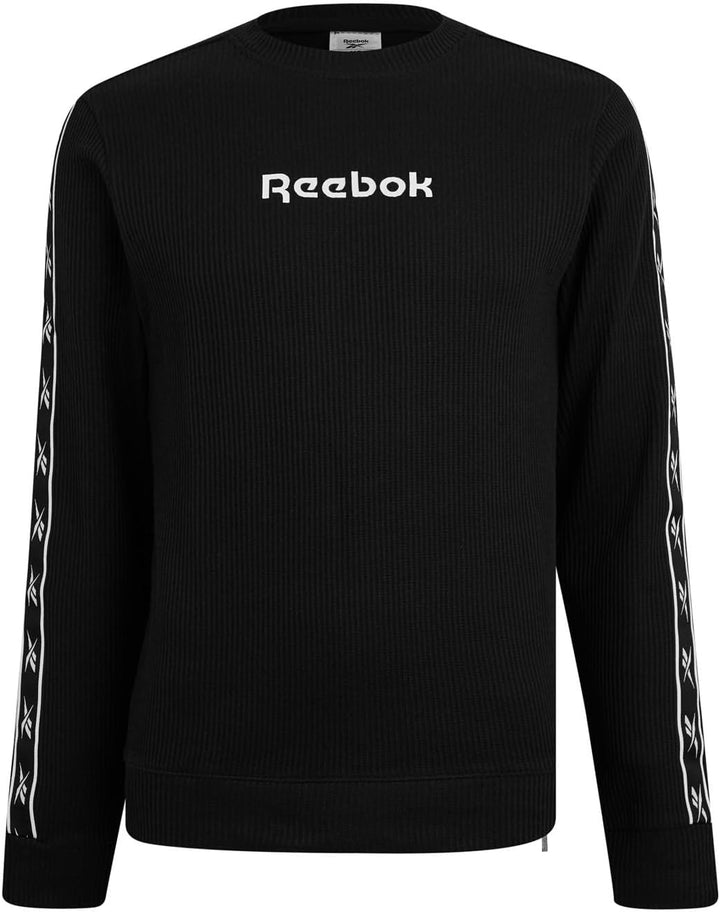 Reebok Herren Vector Tape Crew Sweatshirt M Schwarz, M Schwarz