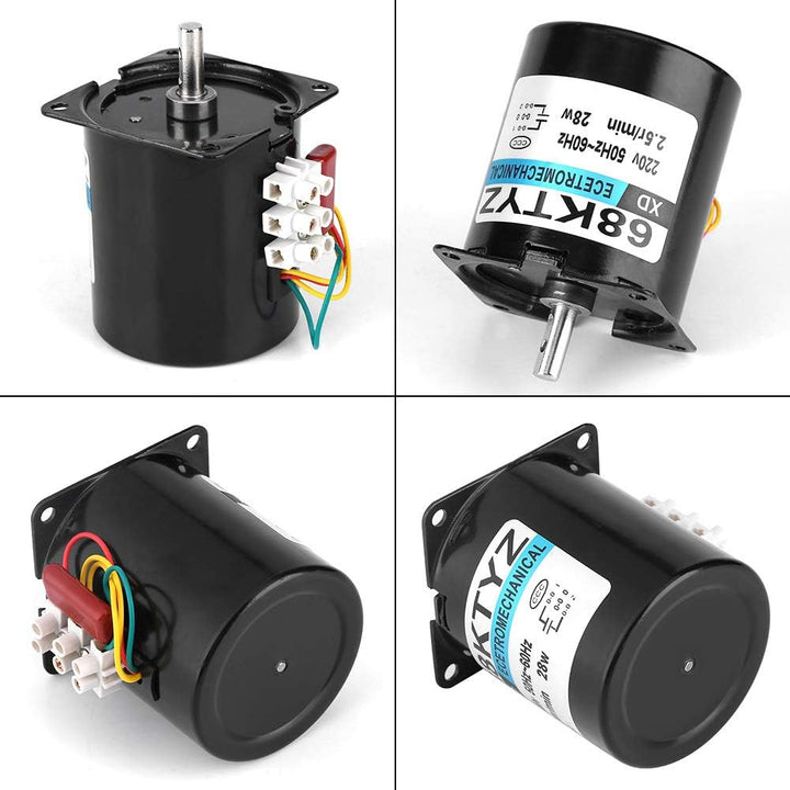 Wechselstrommotoren Permanentmagnet-Synchron-Getriebemotor CW/CCW 68KTYZ 220V für DIY-Generator(110U