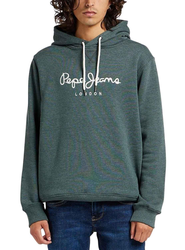 Pepe Jeans Herren Nouvel Hoodie Kapuzenpullover M Grün (Regent Green), M Grün (Regent Green)