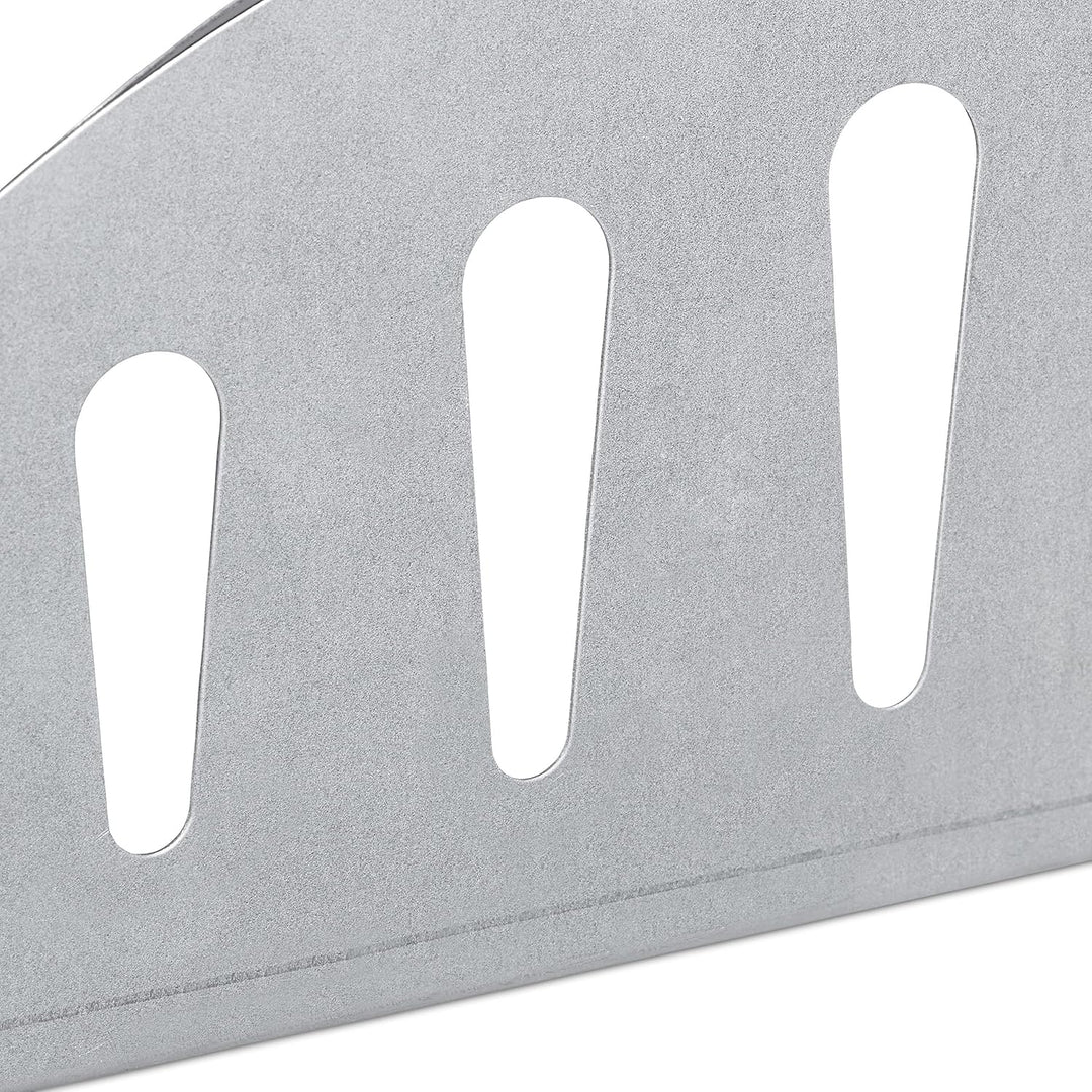 Relaxdays Kohlekorb 2er Set, HxBxT: 7 x 33 x 11,5 cm, direktes und indirektes Grillen, Stahl, Holzko