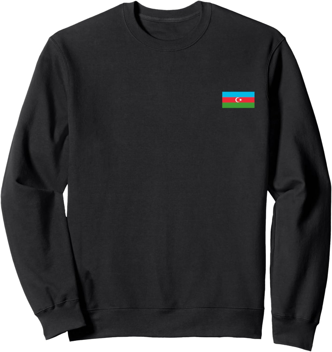 Aserbaidschan Flagge Azerbaycan Bayragi Damen Herren Sweatshirt