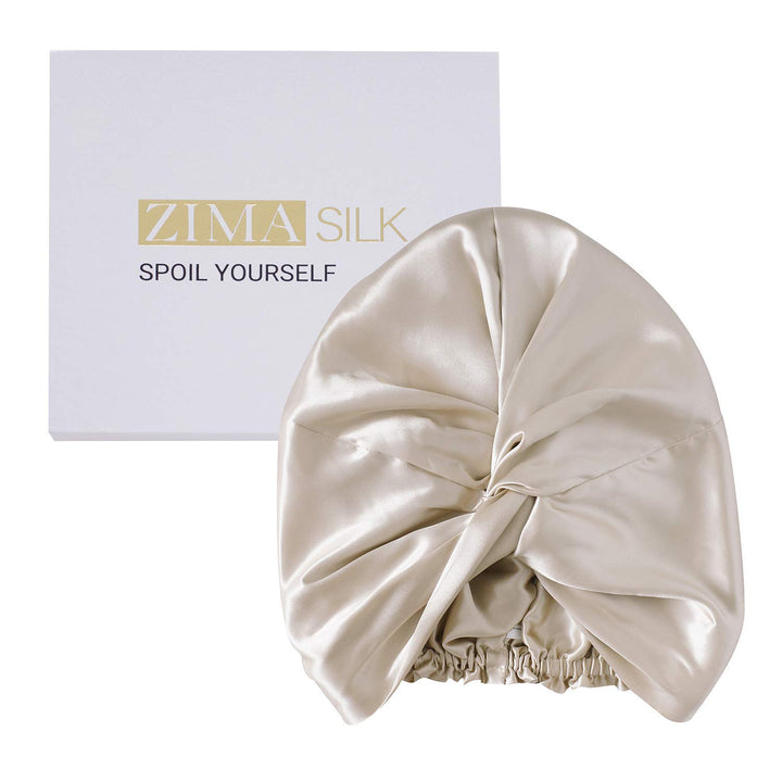 ZIMASILK 22 Momme Schlafhaube aus 100% Maulbeerseide für Frauen, Haarpflege, natürliche Seide zum Sc