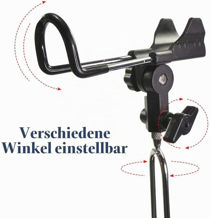 Croch 2 x Rutenhalter 360° Verstellbar Hallter für Angelruten Edelstahl Stark und Stabil Nue Version