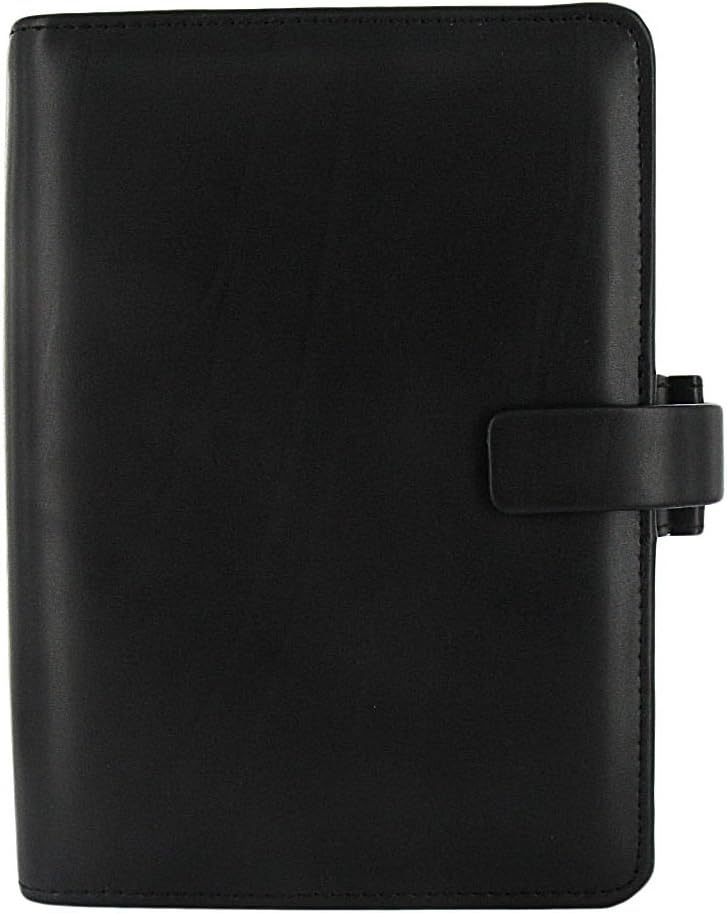 Filofax Metropol Persönlicher Organiser für Papier (95 x 171 mm), schwarz, Schwarz