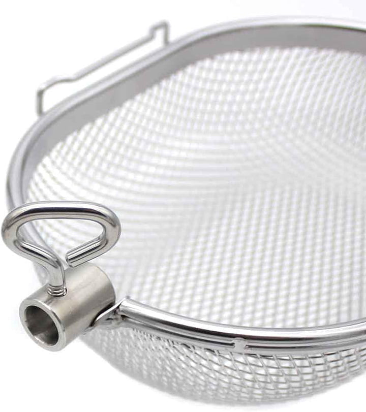 SANTOS XS Drehspiess-Korb für Drehspiesse (⌀ max 14mm) - Grillkorb für kleine Grills - Grillzubehör