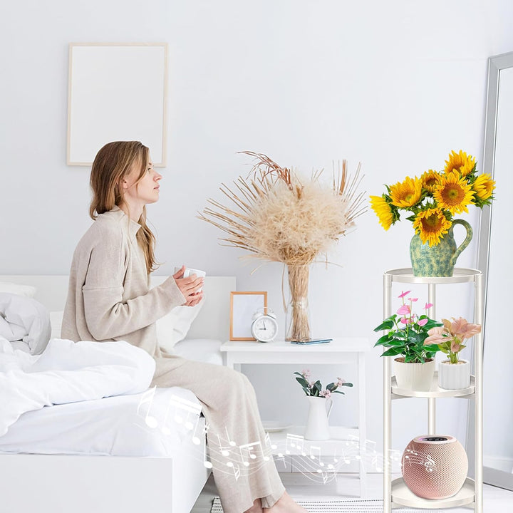 3 Etagen Pflanzenregal Blumenregal, Pflanzenständer Blumenständer Metall , Blumentopfständer Blument
