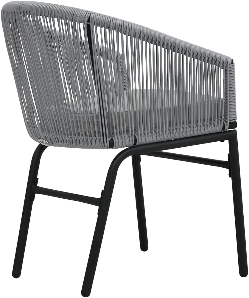 vidaXL Bistroset 3-TLG. mit Kissen Balkonset Gartenmöbel Sitzgruppe Balkonmöbel Garnitur Gartenset B